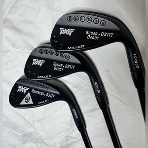 PXG 0311 GEN2 0311T Black three-club wedge set, 50, 54 and 60 degree